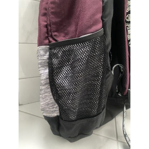 Victoria Secret Pink Lg Backpack Purple/blk - Picture 7 of 11